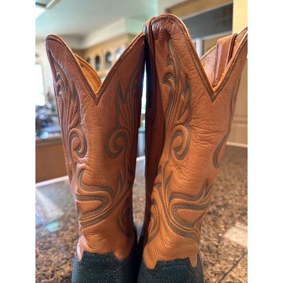 Turquise Stingray Tres Outlaws boots - Picture 6 of 12